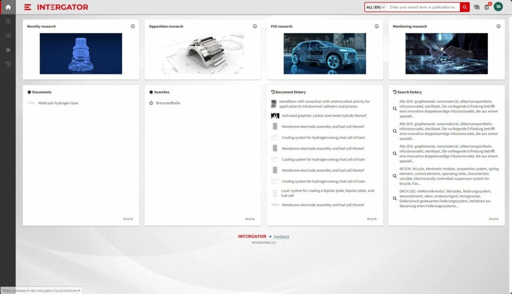 INTERGATOR Patent Search Novelty Search
